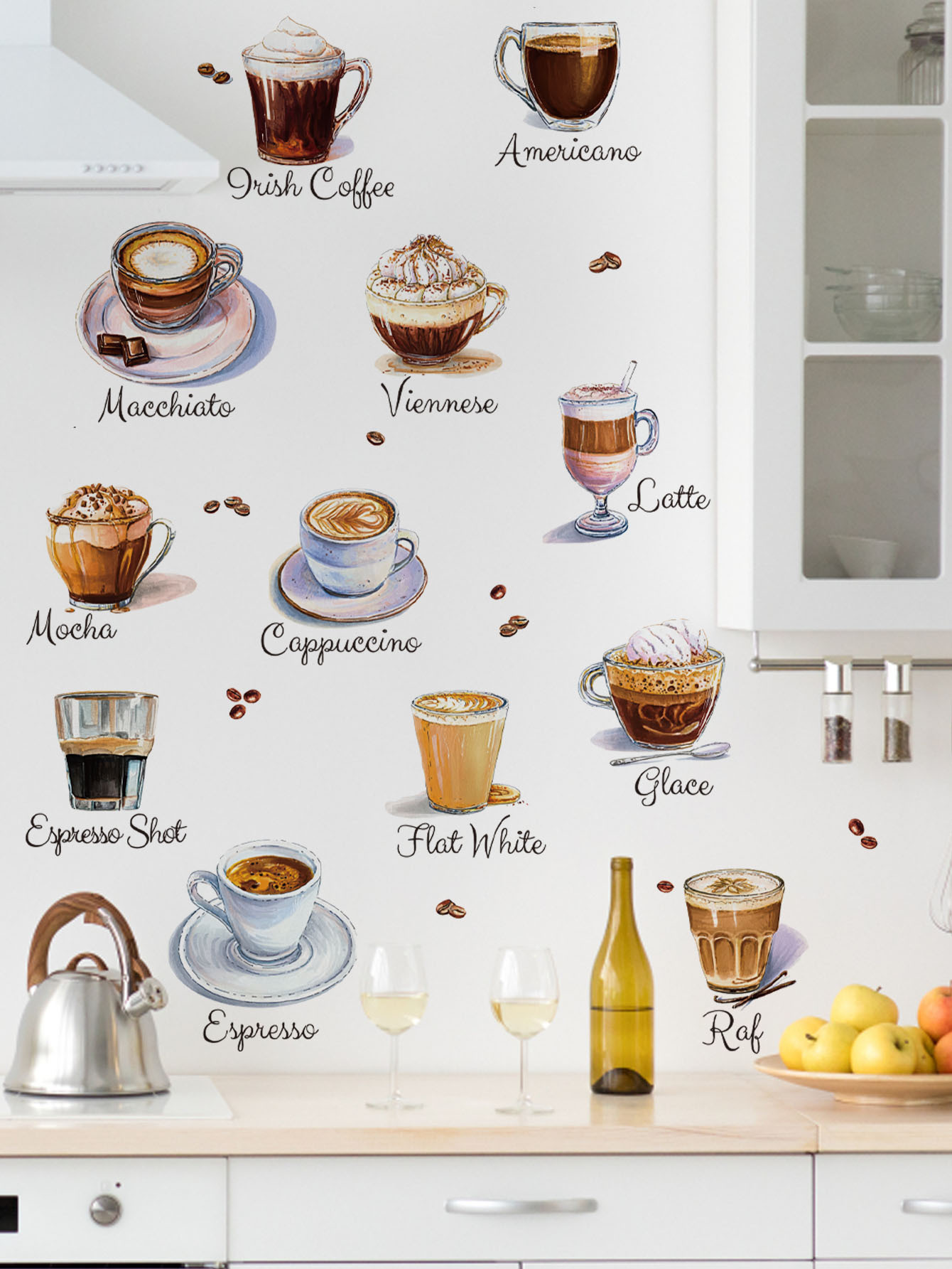 Pegatinas de pared de tazas de - Pvc Panel Background reseña y precio